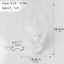 applique murale led moderne en forme de feuille pour éclairage intérieur