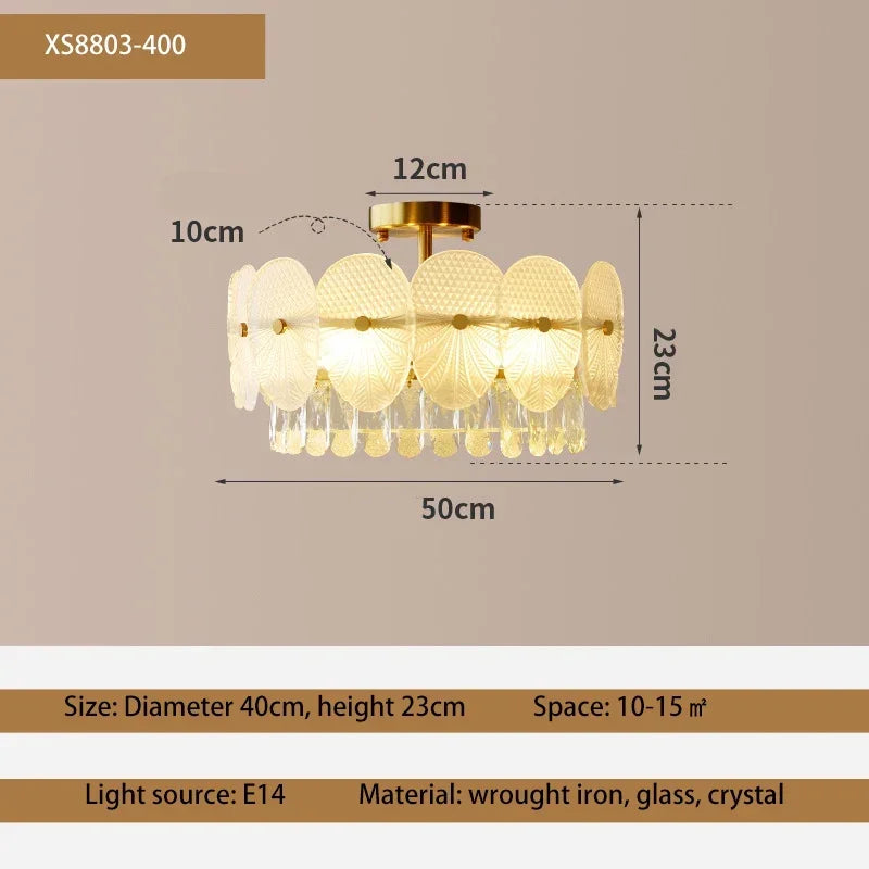 suspension moderne en cristal design pour intérieur élégant