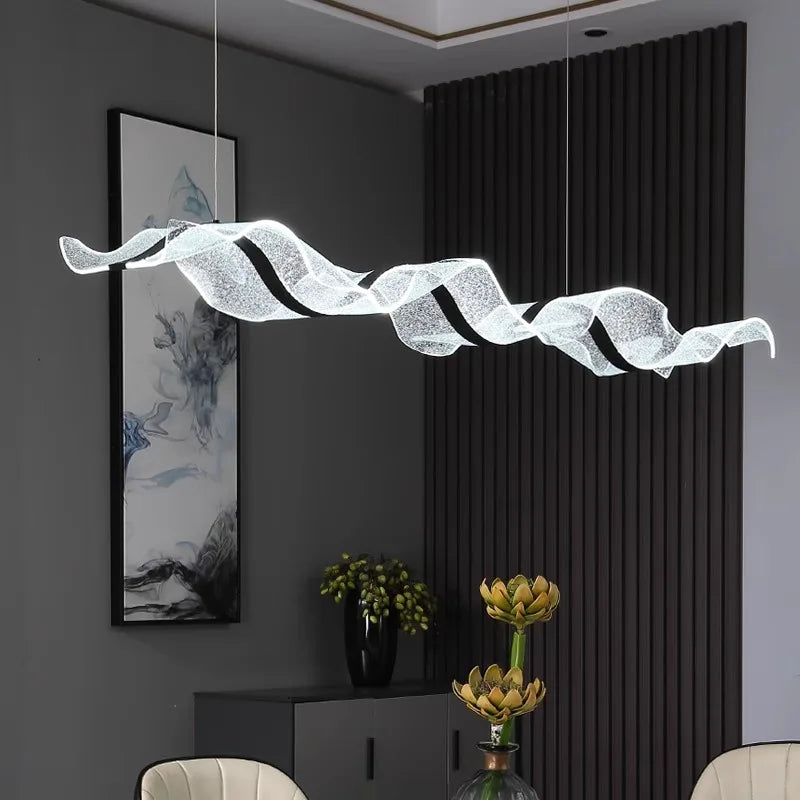Lustre LED design moderne suspendues idéales pour décoration intérieure - vue 4 sur 6
