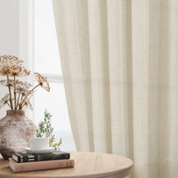 Voilage imitation lin extra long style moderne
