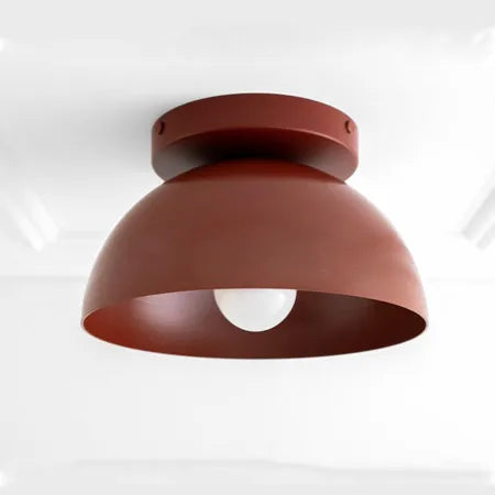 plafonnier moderne à abat-jour coloré en métal simple - vue 5 sur 10
