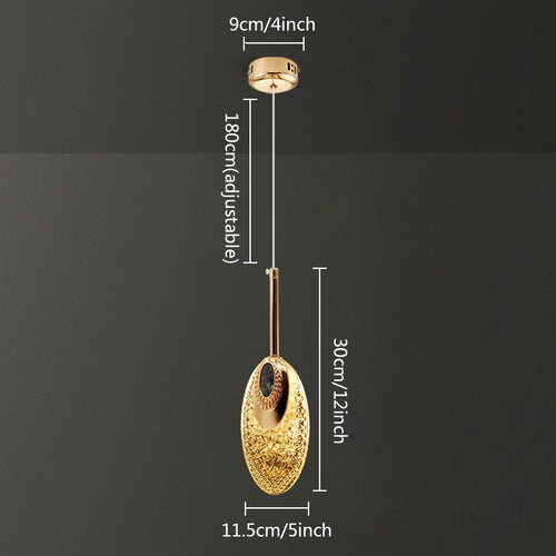 Suspension LED en cristal design nordique décorative idéale maison - vue 7 sur 6