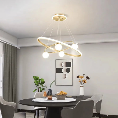 lustre décoration maison éclairage intérieur suspension fantaisie - vue 4 sur 9