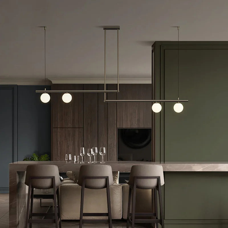 Lustre de salon minimaliste moderne - vue 5 sur 16