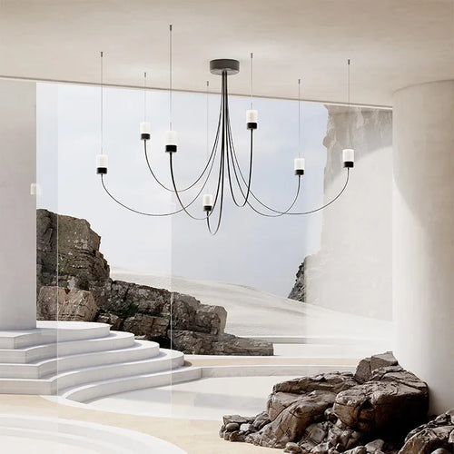 lustre moderne nordique design créatif éclairage suspendu élégant - vue 2 sur 8