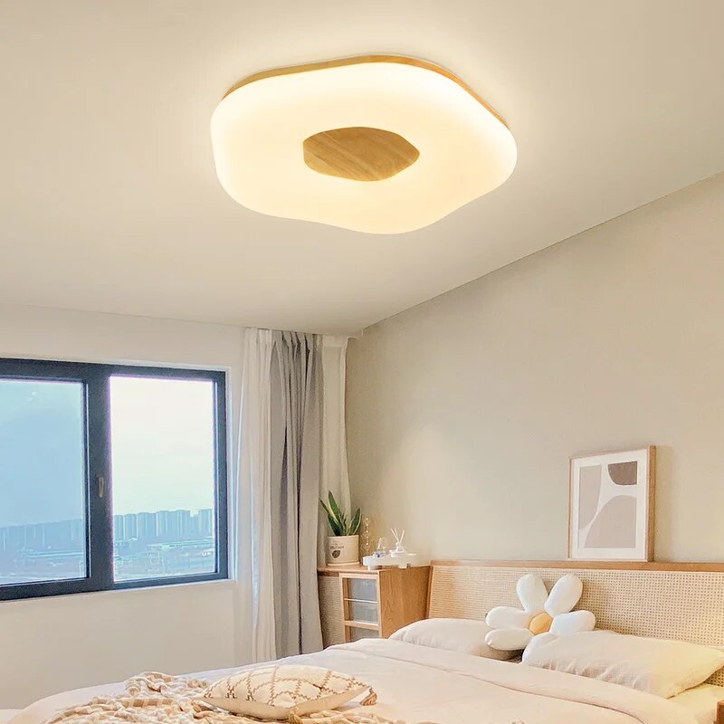 Plafonnier de chambre à coucher minimaliste japonais - vue 4 sur 8