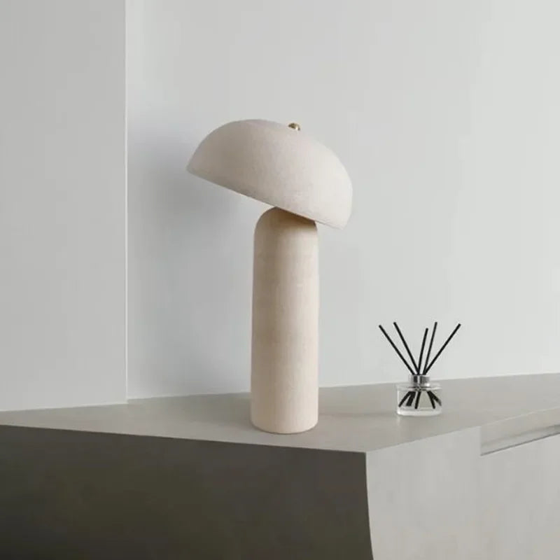 lampe à poser en poterie japonaise style wabi-sabi décoration artistique - vue 3 sur 8