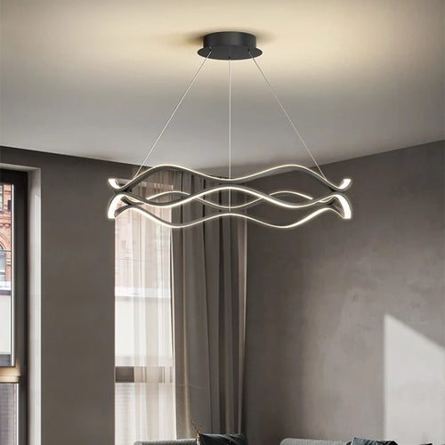 suspension moderne à led pour décoration intérieure élégante et luxueuse - vue 6 sur 18