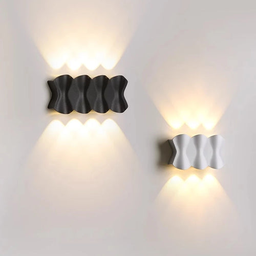 applique murale led extérieure étanche décoration jardin lumineuse - vue 2 sur 12