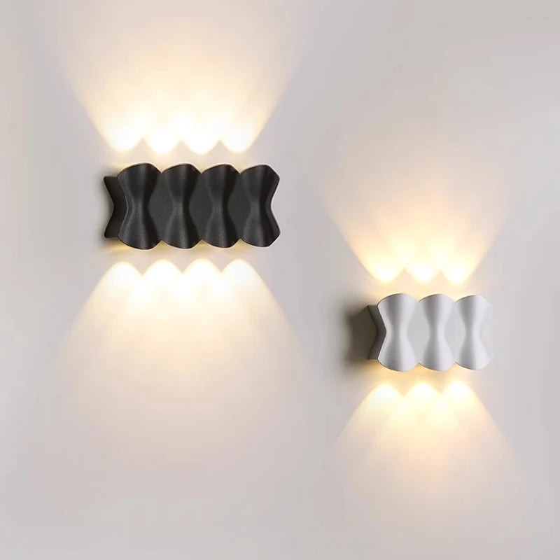 applique murale led extérieure étanche décoration jardin lumineuse - vue 2 sur 12