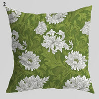 housse de coussin créative à motifs de feuilles vertes