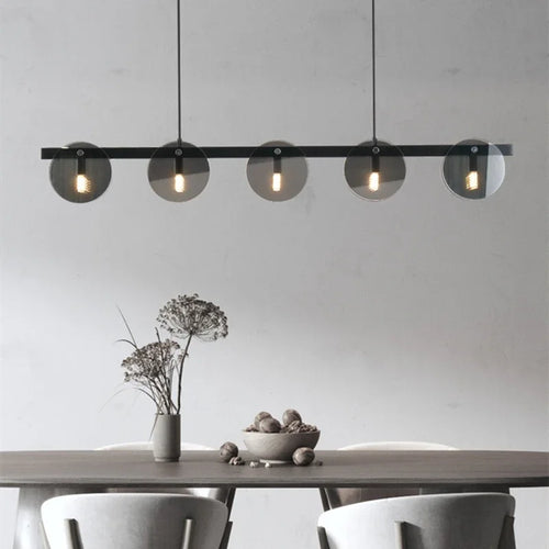 Lustre design en verre style nordique luminaire décoratif moderne - vue 2 sur 13