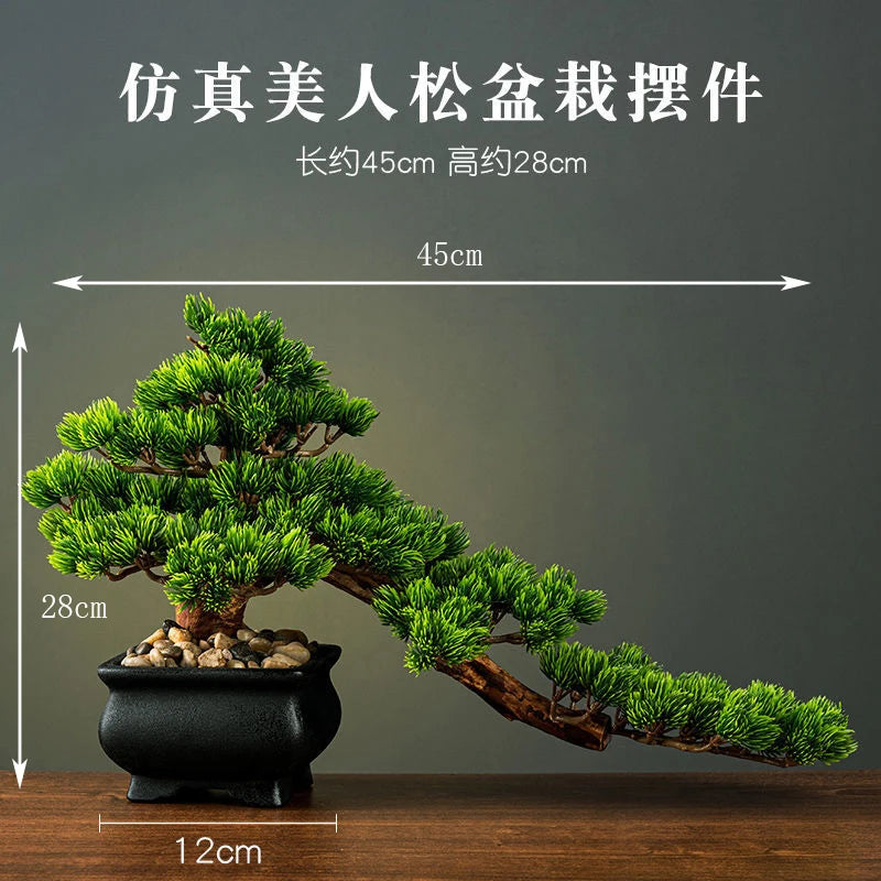 décoration intérieure faux arbre bonsaï style chinois pour un paysage apaisant - vue 2 sur 33