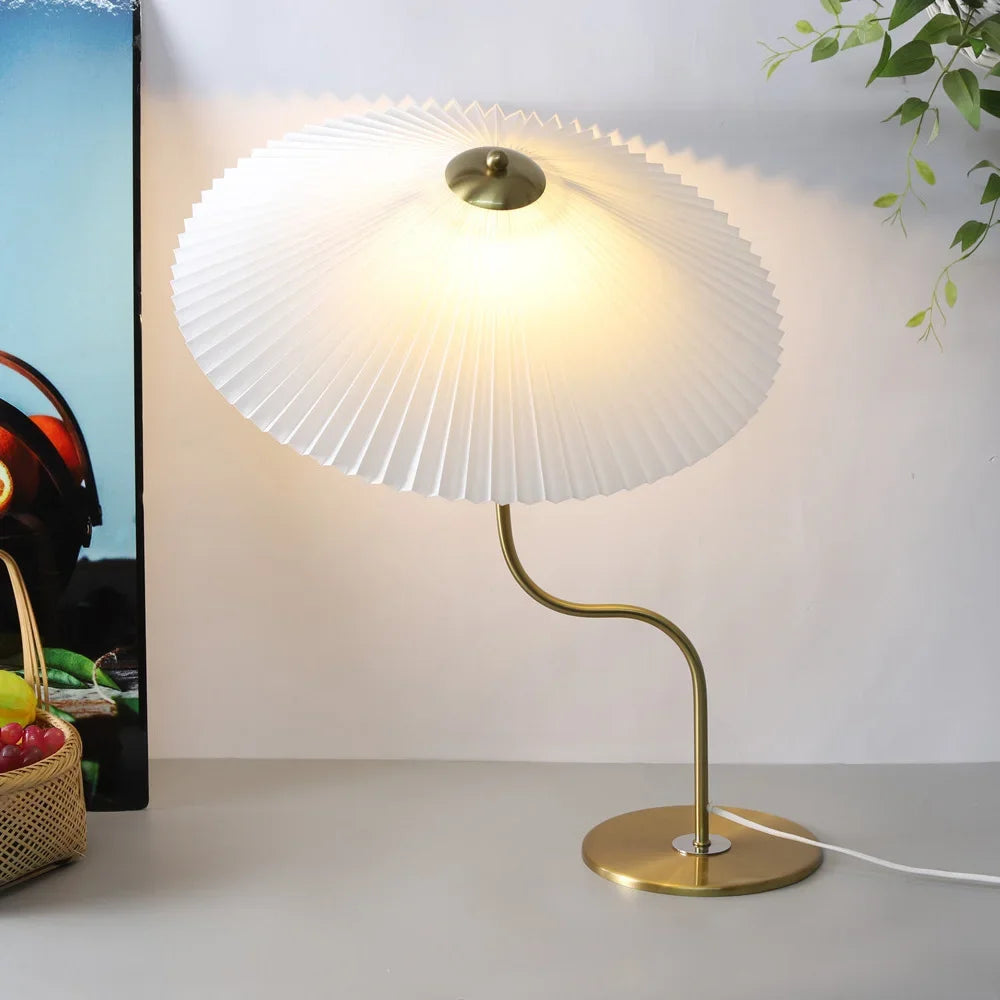 lampe à poser rétro en forme de parapluie décoratif pivotant - vue 2 sur 12