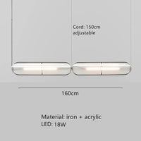 suspension led moderne avec cordon chaud réglable