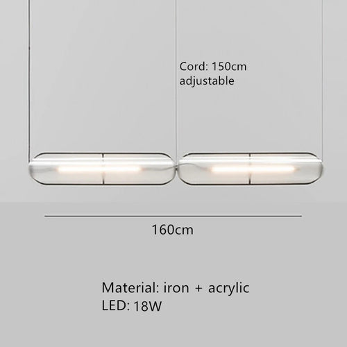 suspension led moderne avec cordon chaud réglable