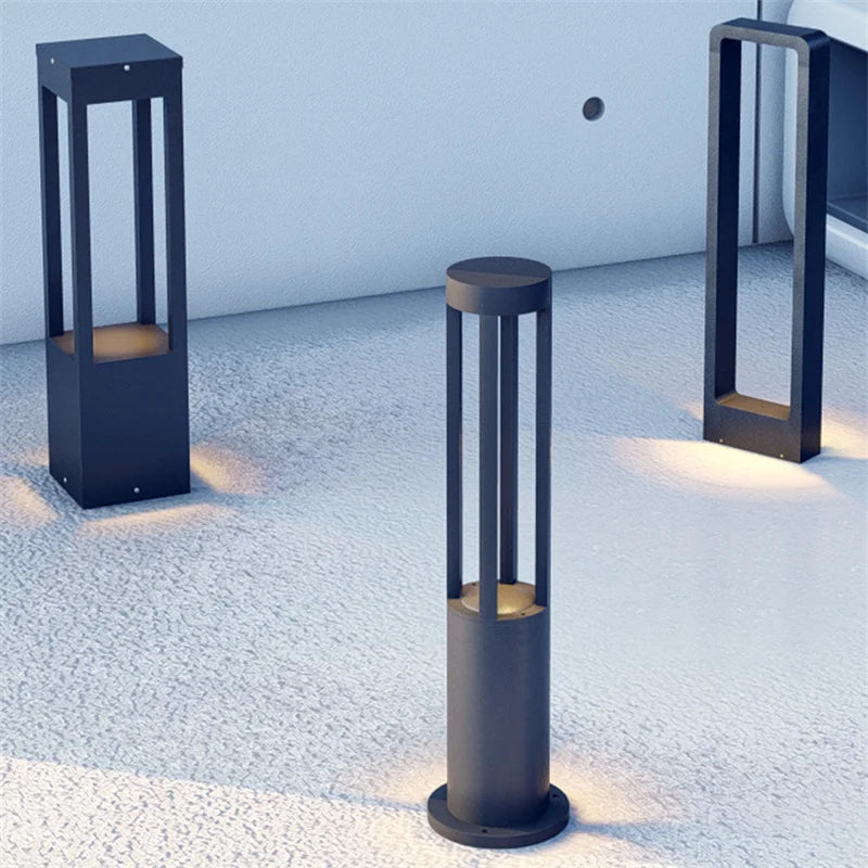 lampe de jardin moderne étanche en aluminium pour extérieur - vue 1 sur 21