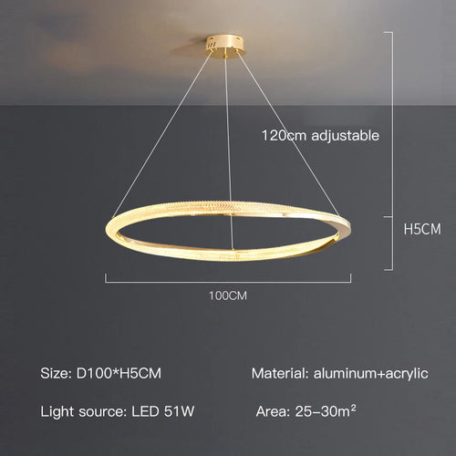 suspension led moderne avec design artistique et télécommande - vue 13 sur 16