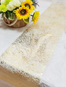 Chemin de table rose gold paillettes brillantes fête