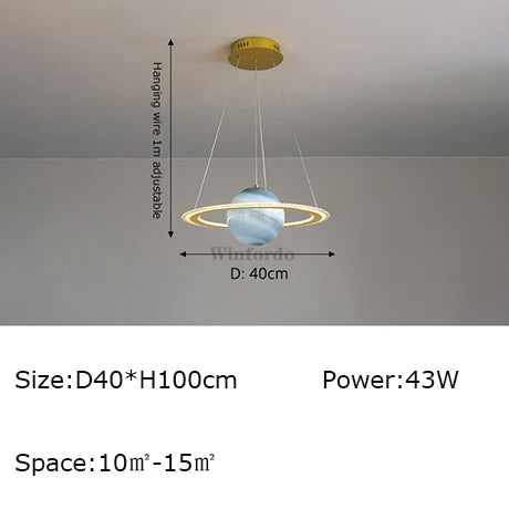 suspension créative terre lune football design original - vue 13 sur 20