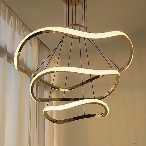 lustre led nordique suspendu décorations de luxe pour maison - vue 3 sur 9