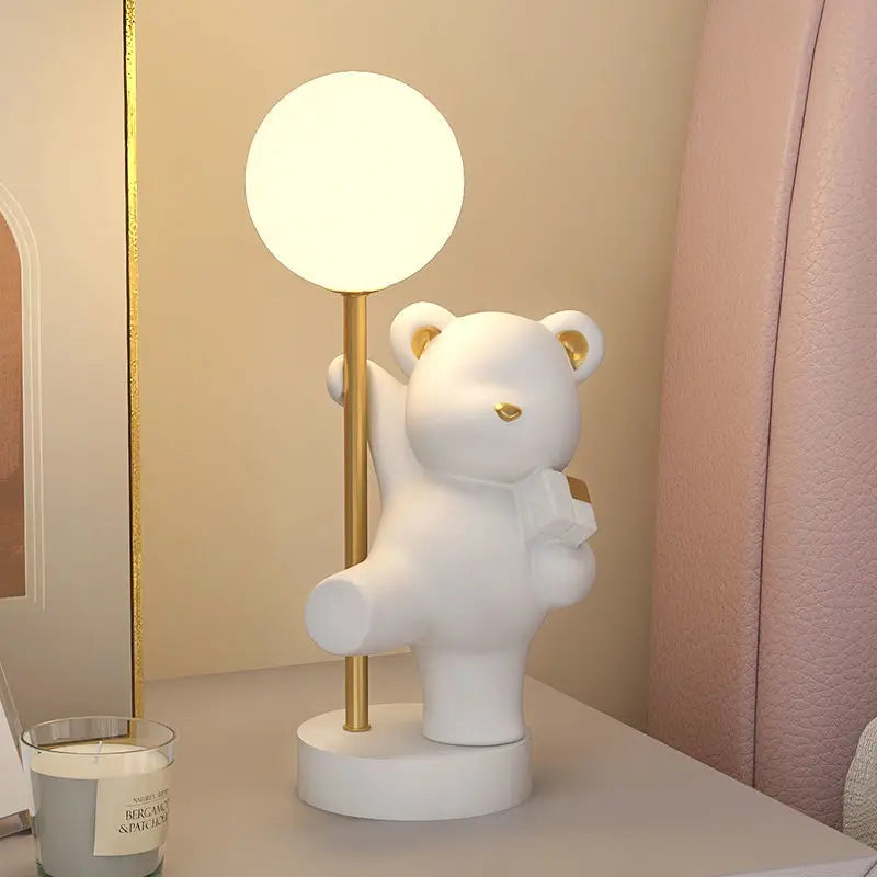Lampe de Table en forme de lapin rose nordique - vue 16 sur 16