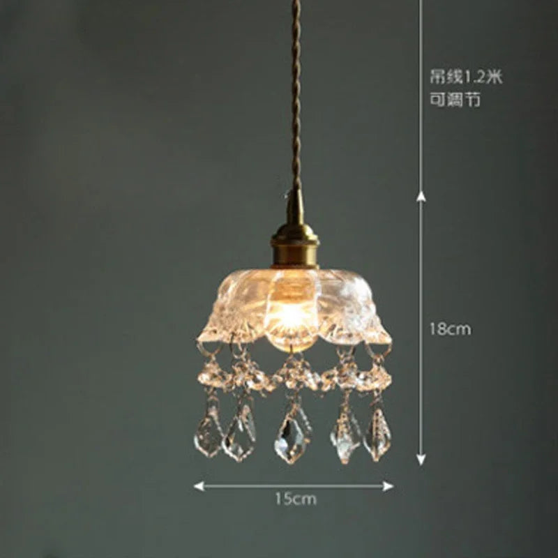lustre nordique en cristal pour bar et restaurant - vue 9 sur 10