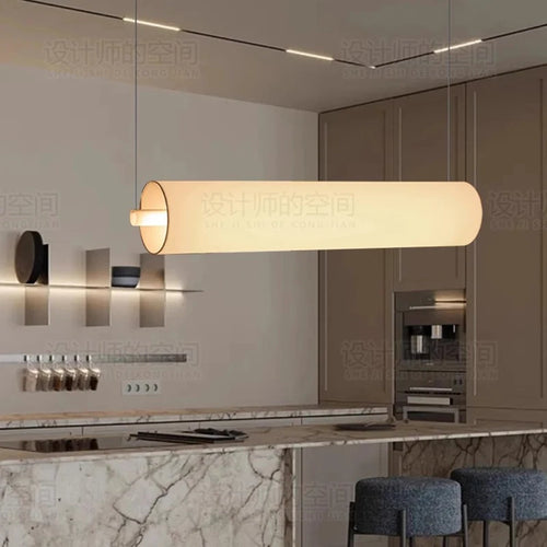 Lustre design led moderne en forme de cylindre - vue 4 sur 10