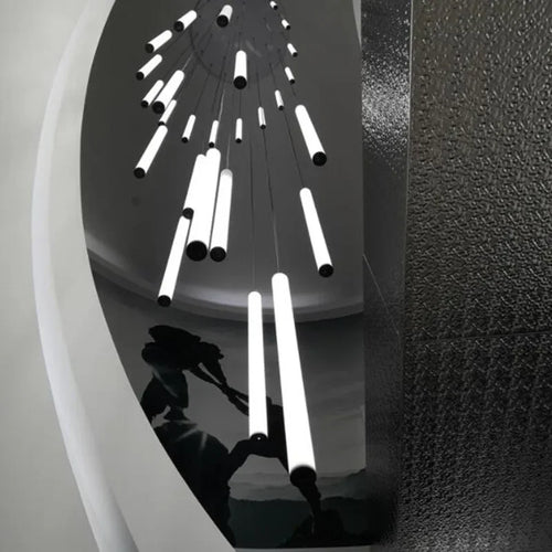 lustre moderne à led pour espaces de grande hauteur - vue 3 sur 14