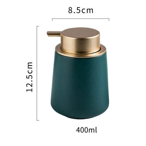 distributeur de savon en céramique et accessoires de bain complets - vue 14 sur 18