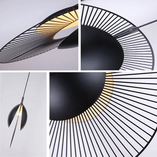 suspension à led design en métal pour intérieur moderne - vue 5 sur 5