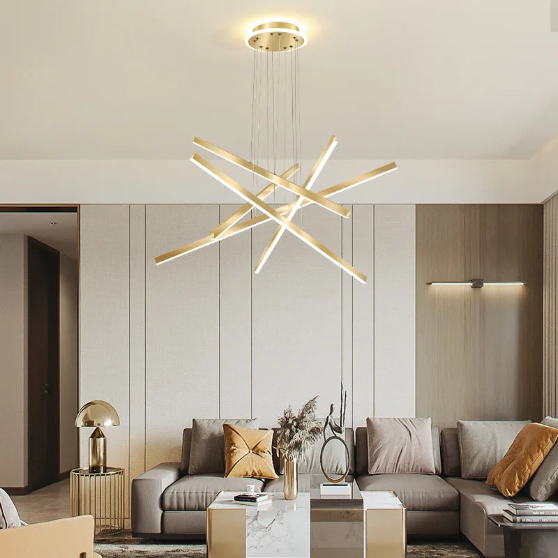 plafonnier led en aluminium 	 design décoratif - vue 3 sur 10