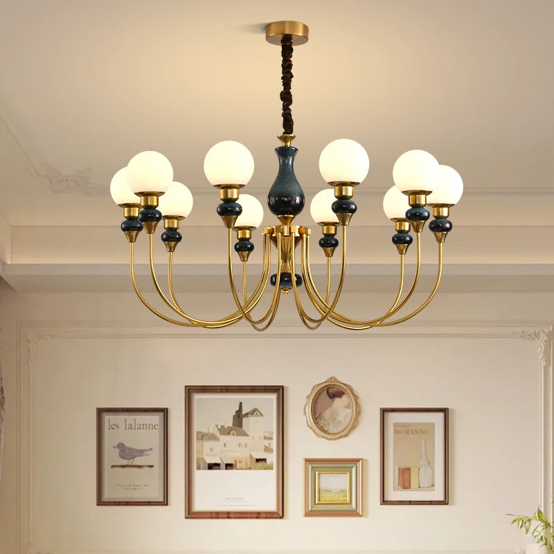 lustre nordique en verre pour un intérieur romantique et chaleureux - vue 3 sur 14