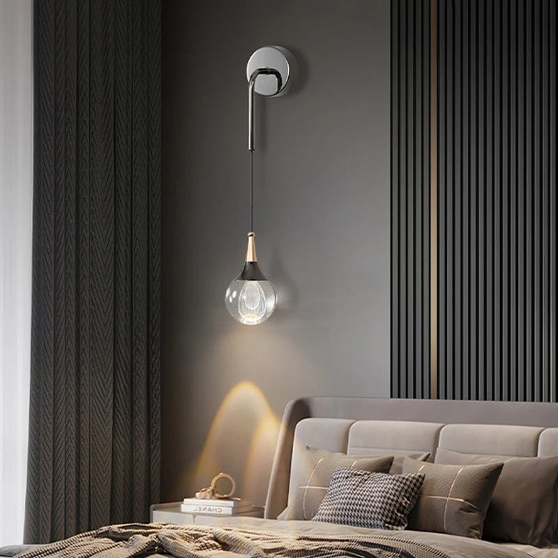 applique murale led créative en forme de méduse - vue 4 sur 9