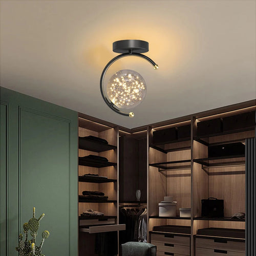 plafonnier led créatif lustre pour divers espaces de vie - vue 2 sur 8