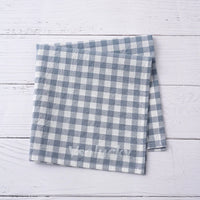 Serviette de table vichy coton style champêtre réutilisable