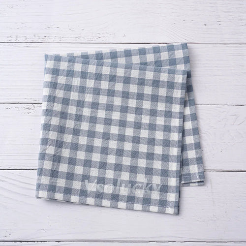 Serviette de table vichy coton style champêtre réutilisable