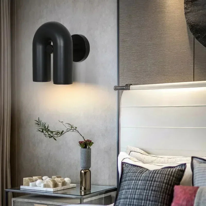 applique murale nordique en forme de u design simple et élégant - vue 4 sur 10