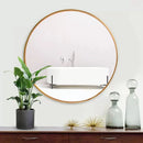 miroir rond moderne avec cadre en aluminium pour décoration murale