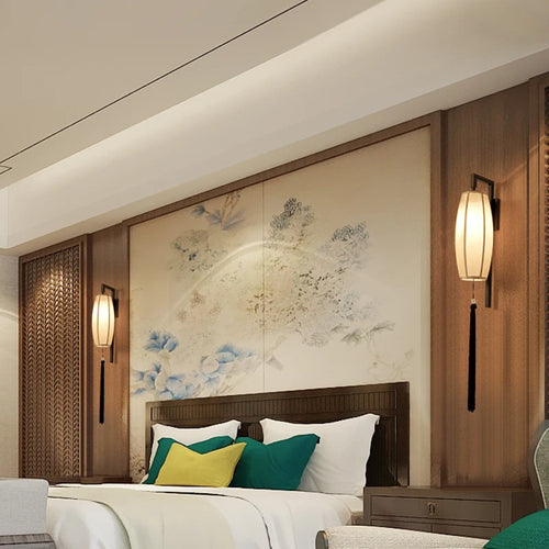 applique murale led style chinoiserie pour hôtel et salon de thé - vue 5 sur 9