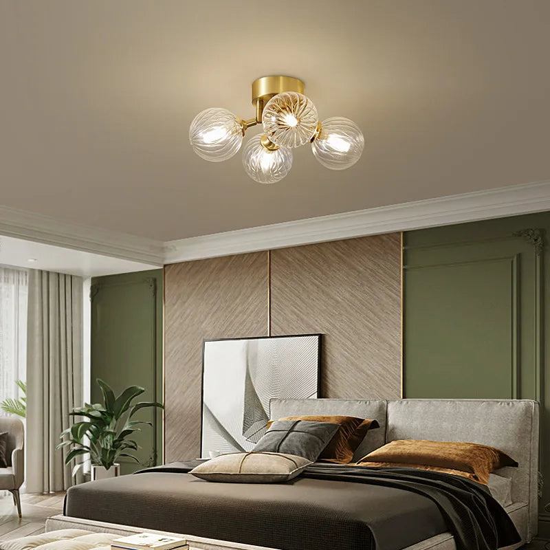 lustre moderne en forme de haricot magique pour décoration intérieure - vue 4 sur 9