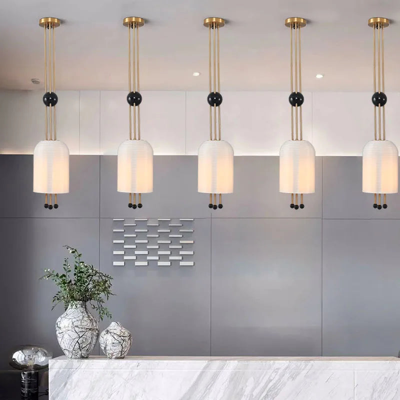 suspension moderne en verre pour décoration créative et élégante - vue 4 sur 7