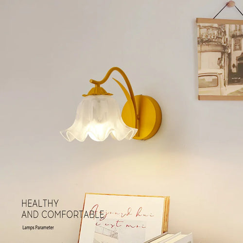 applique murale led moderne en forme de fleur décorative pour intérieur - vue 2 sur 8