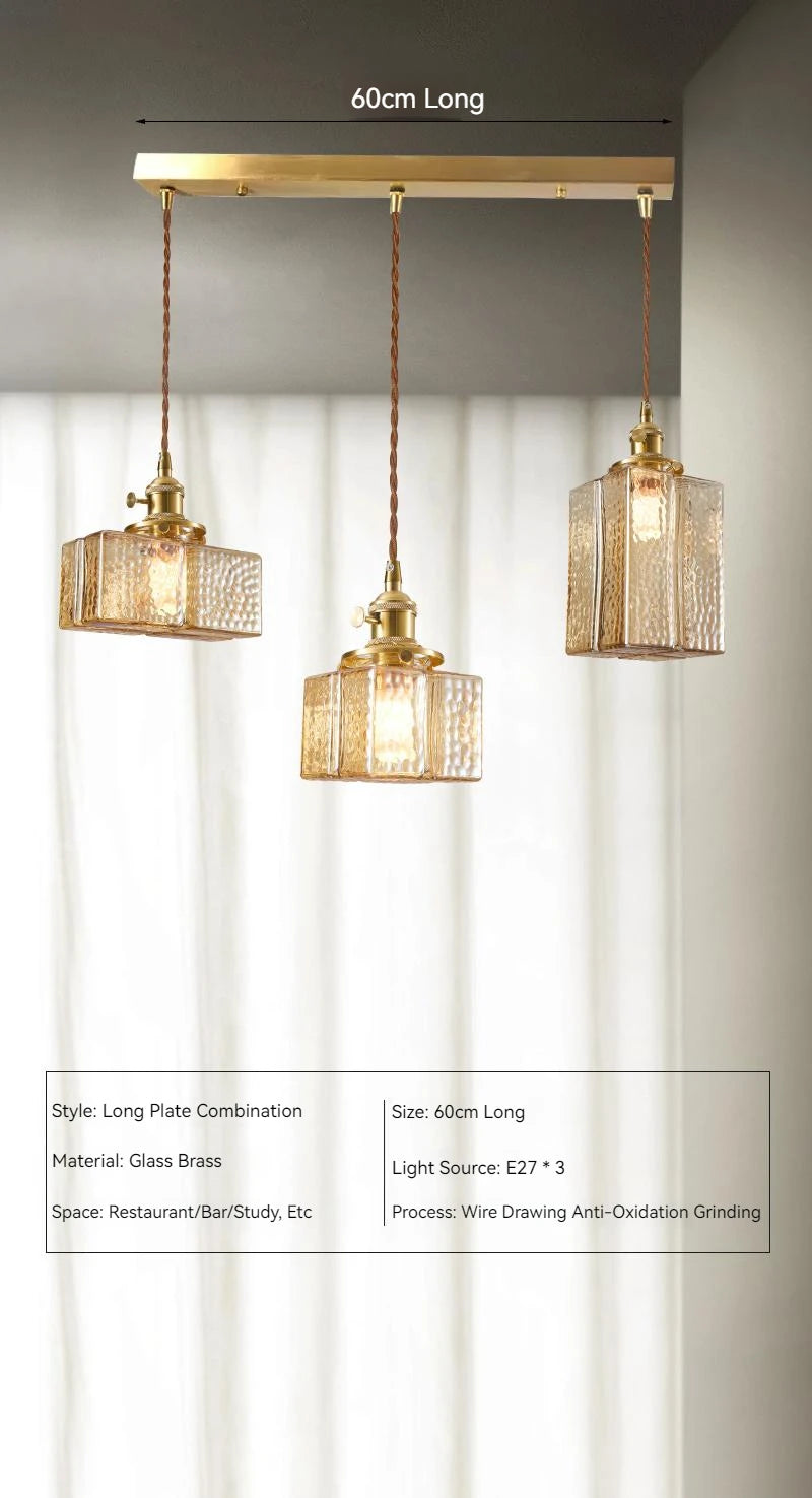suspension en verre vintage japonaise led pour lustres