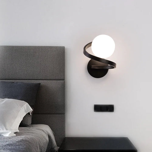 Applique murale led verre moderne intérieur loft miroir façade - vue 3 sur 10