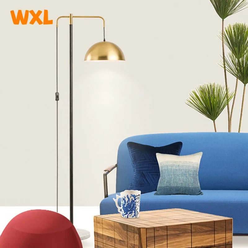 Modern marble LED floor lamp Creative living room, bedroom, study, hotel floor lamp Warm light bedside decorative lamp - vue 1 sur 7