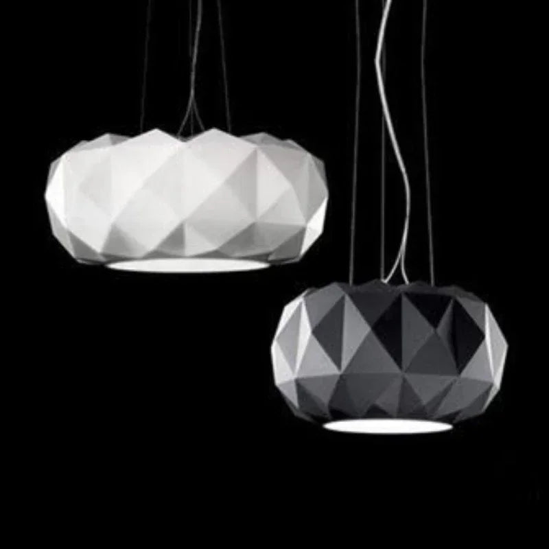 suspension en verre moderne avec découpe diamantée pour décoration intérieure - vue 1 sur 7