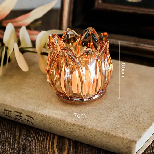 accessoires romantiques pour dîner bougeoirs tasses et bougies - vue 5 sur 8