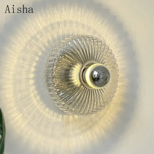 applique murale led moderne en verre minimaliste pour intérieur élégant - vue 2 sur 7