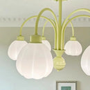 lustre européen en verre de citrouille éclairage led pour intérieur